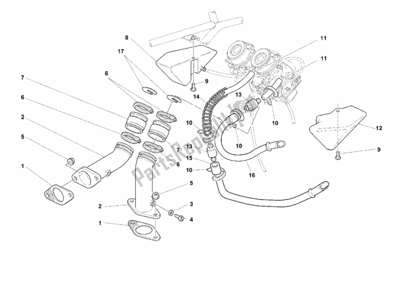 Todas las partes para Colector De Admisión de Ducati Monster 900 1999