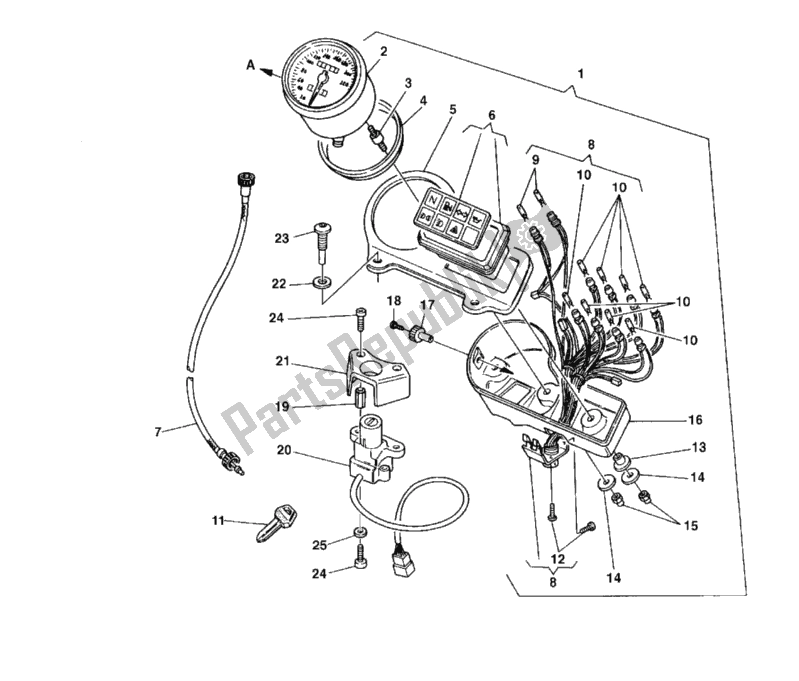 Tutte le parti per il Metro del Ducati Monster 900 1999