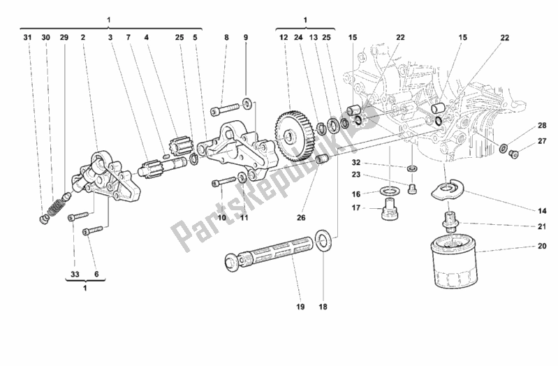 Todas las partes para Bomba De Aceite - Filtro de Ducati Monster 900 1999