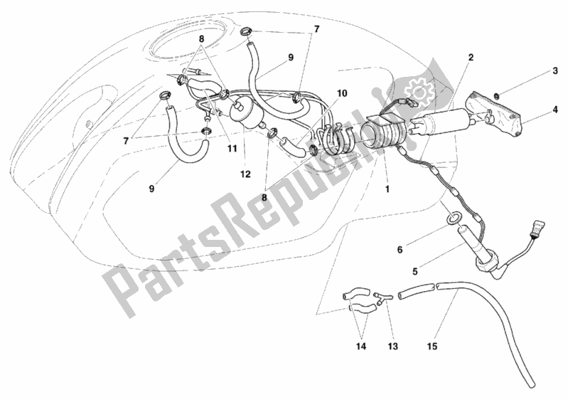 Todas las partes para Bomba De Combustible de Ducati Monster 900 2000