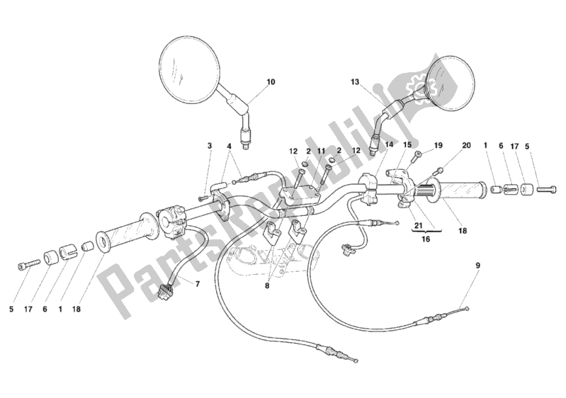 Todas las partes para Manillar de Ducati Monster 900 2000