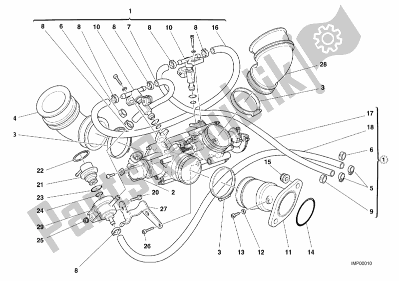 Todas las partes para Cuerpo Del Acelerador de Ducati Monster 900 2000