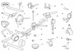 attrezzi di servizio dell'officina, motore