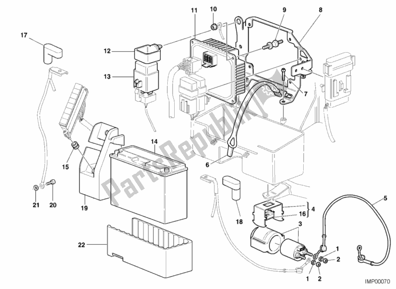 Todas las partes para Batería de Ducati Monster 900 2001