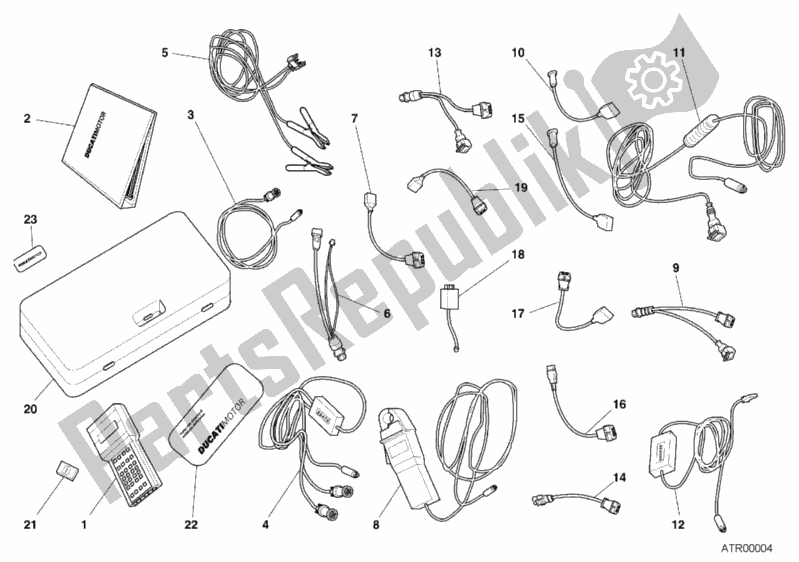 All parts for the Check Intrument Mathesis of the Ducati Monster 900 2001