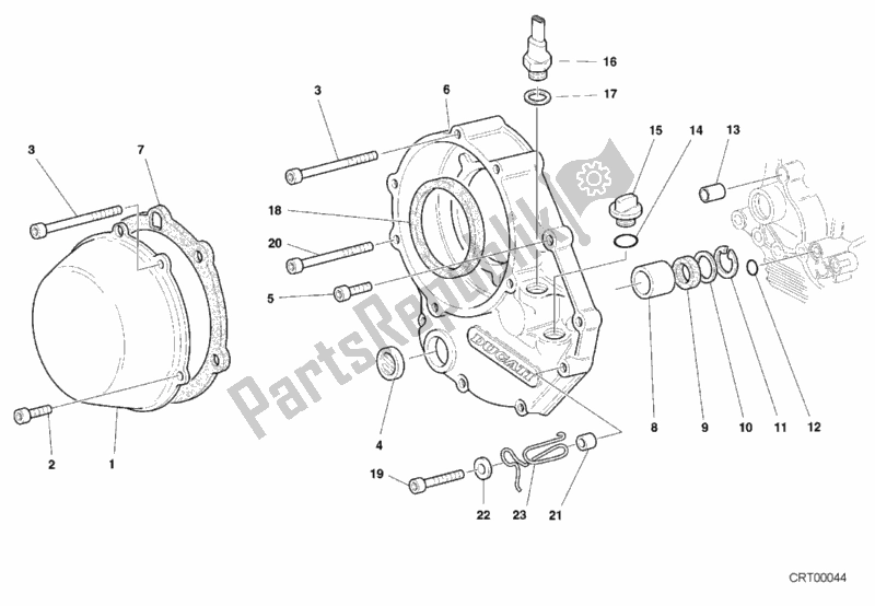 Todas las partes para Tapa Del Embrague de Ducati Monster 900 2001