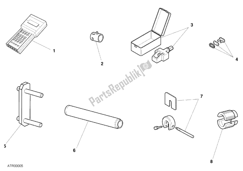 All parts for the Workshop Service Tools, Frame of the Ducati Monster 900 2001