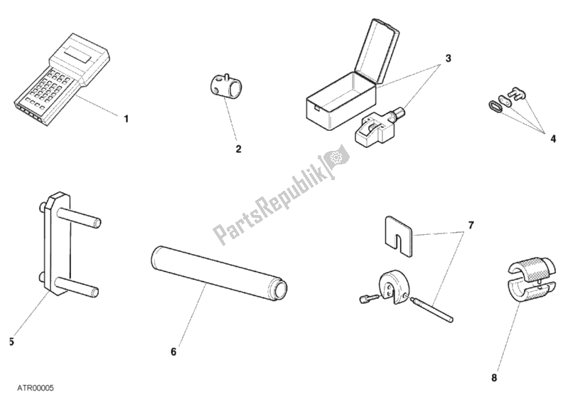 All parts for the Workshop Service Tools, Frame of the Ducati Monster 900 2001