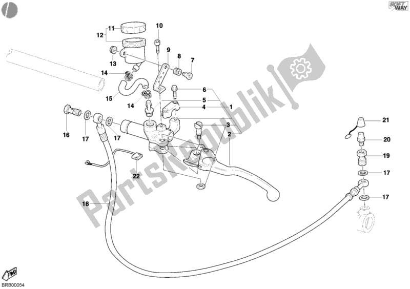 Tutte le parti per il Pompa Frizione del Ducati Monster 900 2002