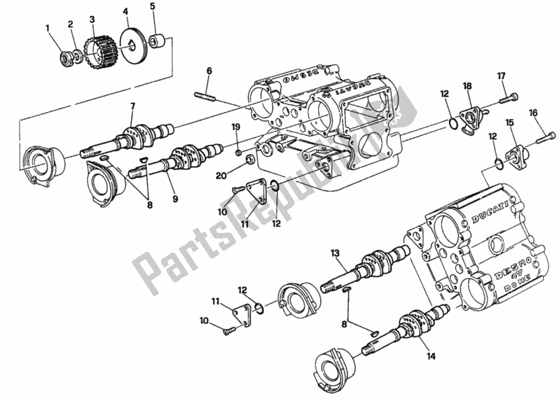 Alle onderdelen voor de Cilinderkop van de Ducati Superbike 916 1994