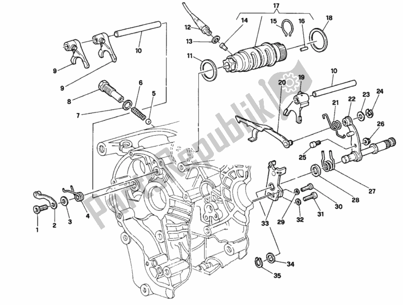 Todas las partes para Mecanismo De Cambio De Marcha de Ducati Superbike 916 1994