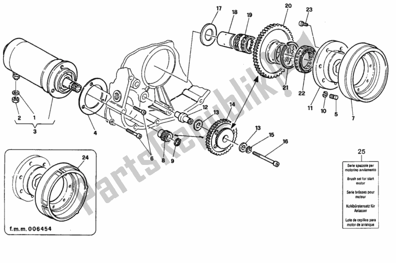 Tutte le parti per il Generatore - Motore Di Avviamento del Ducati Superbike 916 1994