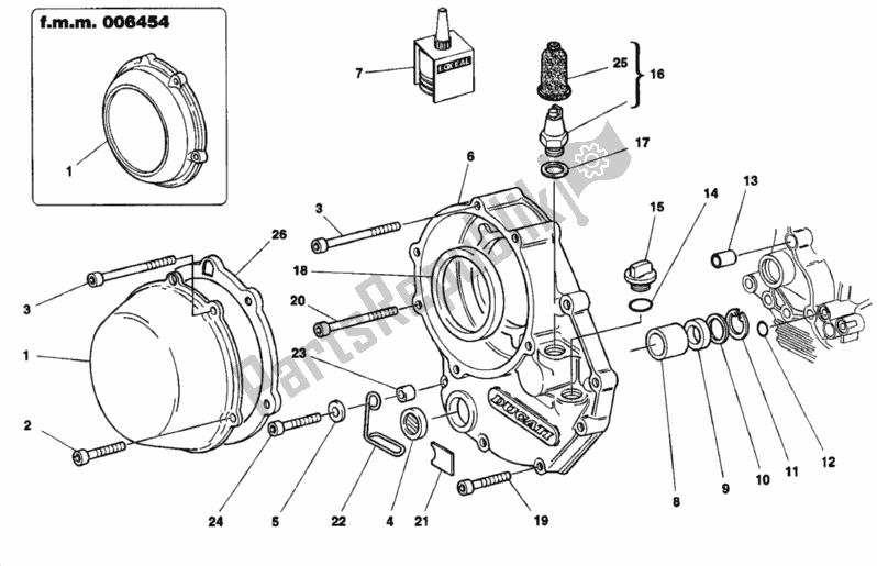 Todas las partes para Tapa Del Embrague de Ducati Superbike 916 1995