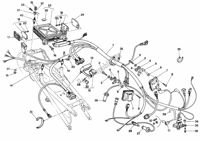 Todas las partes para Unidad De Control Del Motor Fm> 003096 de Ducati Superbike 916 1995