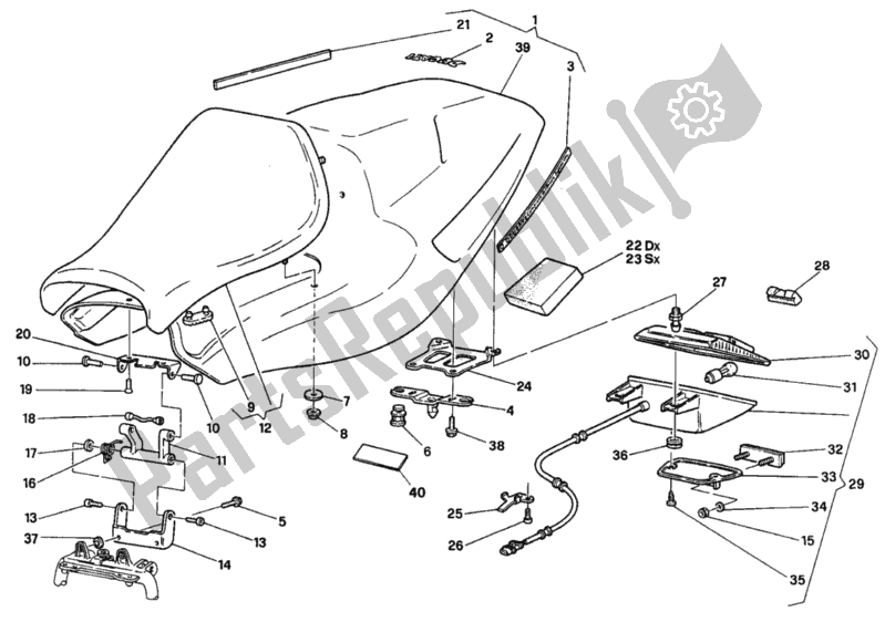 Todas las partes para Asiento Sp de Ducati Superbike 916 1995