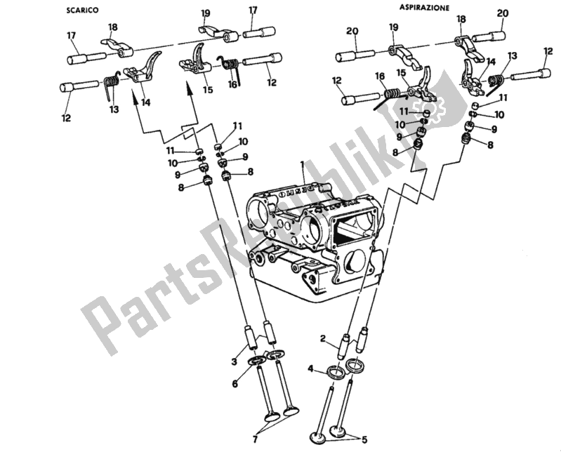 Alle onderdelen voor de Nokkenas van de Ducati Superbike 916 1996