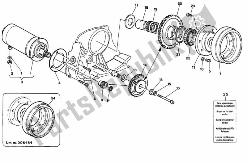 Tutte le parti per il Generatore - Motore Di Avviamento del Ducati Superbike 916 1996