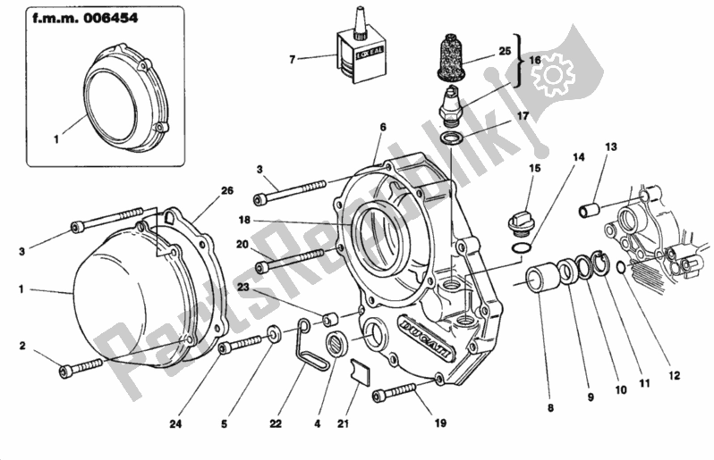 Wszystkie części do Pokrywa Sprz? G? A Ducati Superbike 916 1997