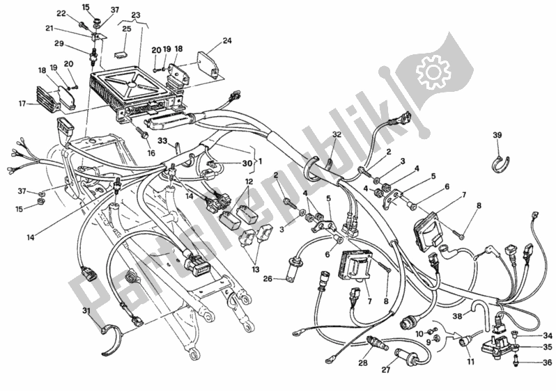 Todas as partes de Unidade De Controle Do Motor Sp do Ducati Superbike 916 1997