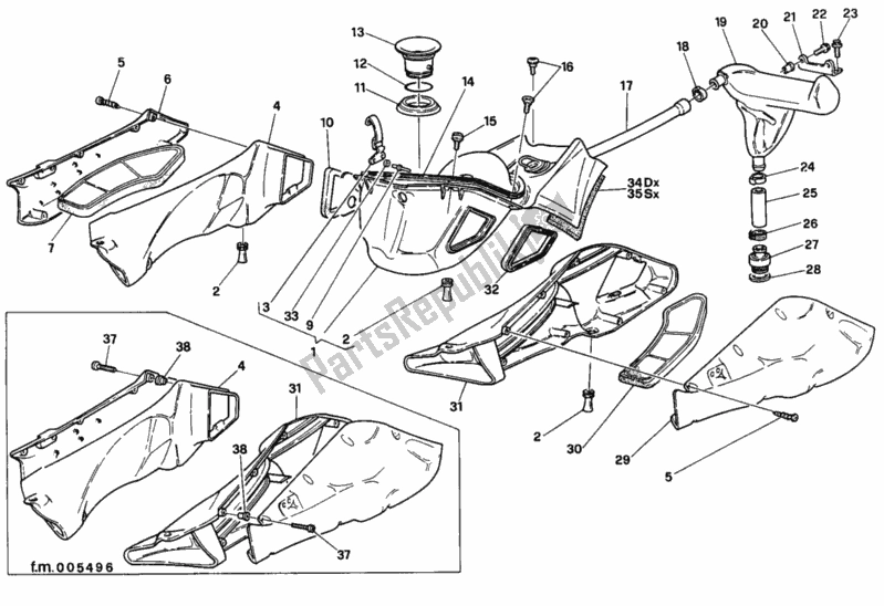 Todas las partes para Consumo de Ducati Superbike 916 1997