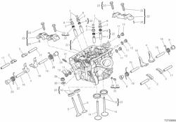 Vertical cylinder head