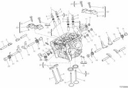 Vertical cylinder head