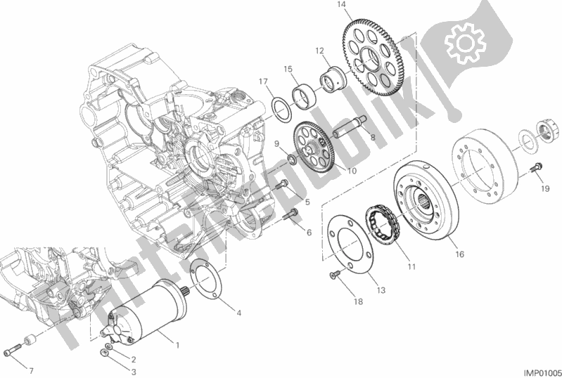 Todas las partes para Arranque Eléctrico Y Encendido de Ducati Multistrada 950 2017