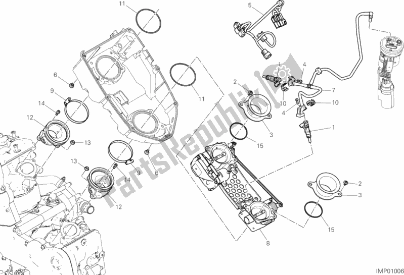 Todas las partes para Cuerpo Del Acelerador de Ducati Multistrada 950 2018