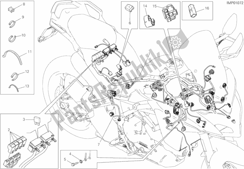 Todas las partes para Arnés De Cableado de Ducati Multistrada 950 2018