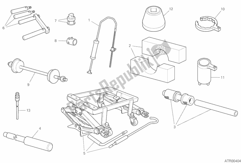 Tutte le parti per il 01b - Strumenti Di Servizio Per Officina del Ducati Multistrada 950 2019