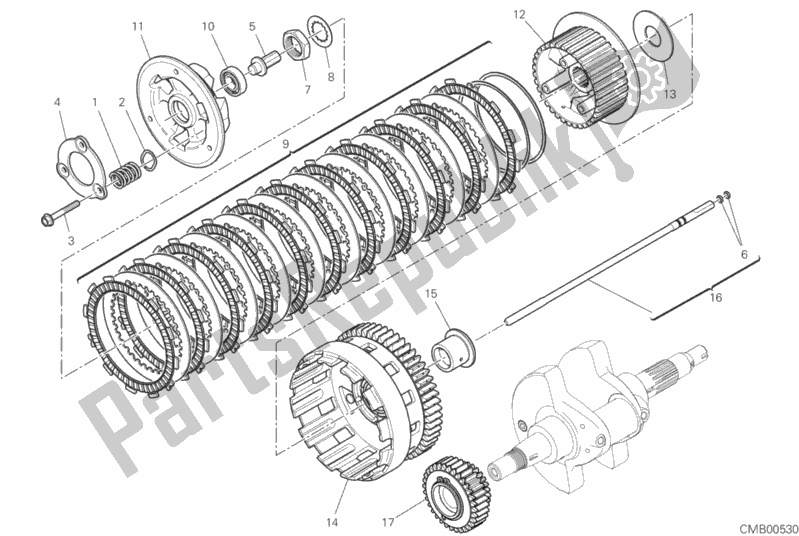 Tutte le parti per il Frizione del Ducati Multistrada 950 2019