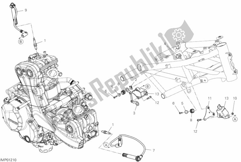 Todas las partes para Arnés De Cableado (bobina) de Ducati Multistrada 950 2019