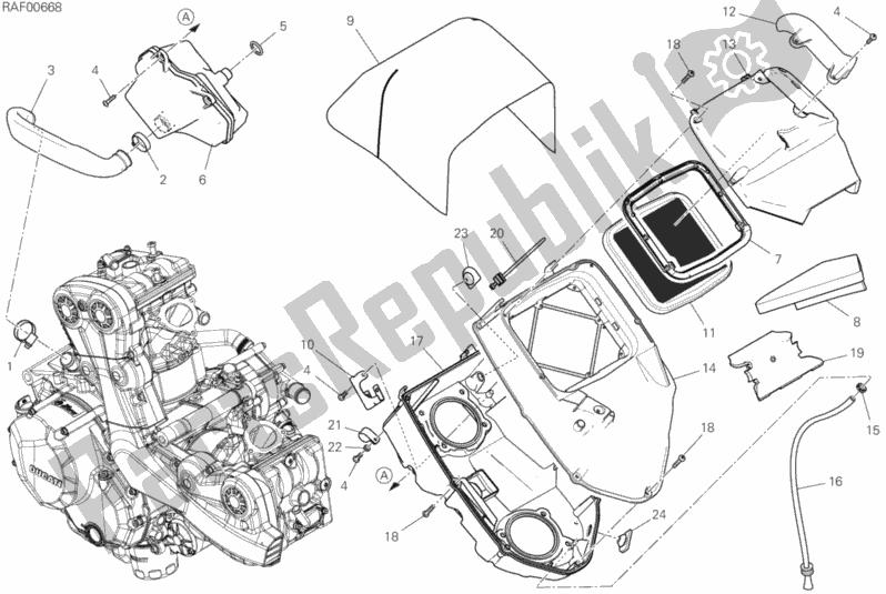 Todas las partes para Consumo de Ducati Multistrada 950 2020