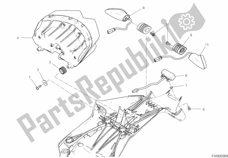 Todas las partes para Luz De La Cola de Ducati Multistrada 950 2020