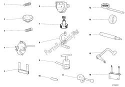 attrezzi di servizio dell'officina, motore