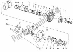 HUB, REAR WHEEL