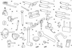 attrezzi di servizio dell'officina, motore