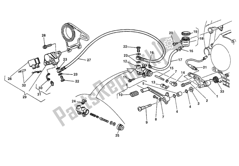 Wszystkie części do Tylny Uk? Ad Hamulcowy Ducati Superbike 996 1999