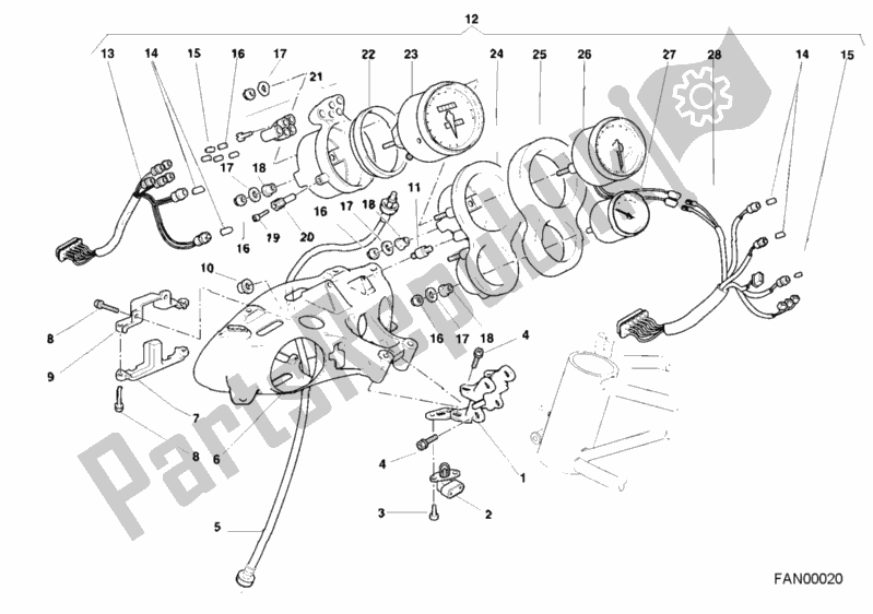 Tutte le parti per il Metro del Ducati Superbike 996 2000