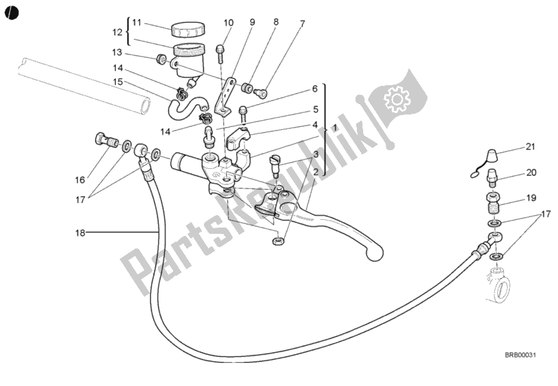 Tutte le parti per il Pompa Frizione del Ducati Superbike 996 2001