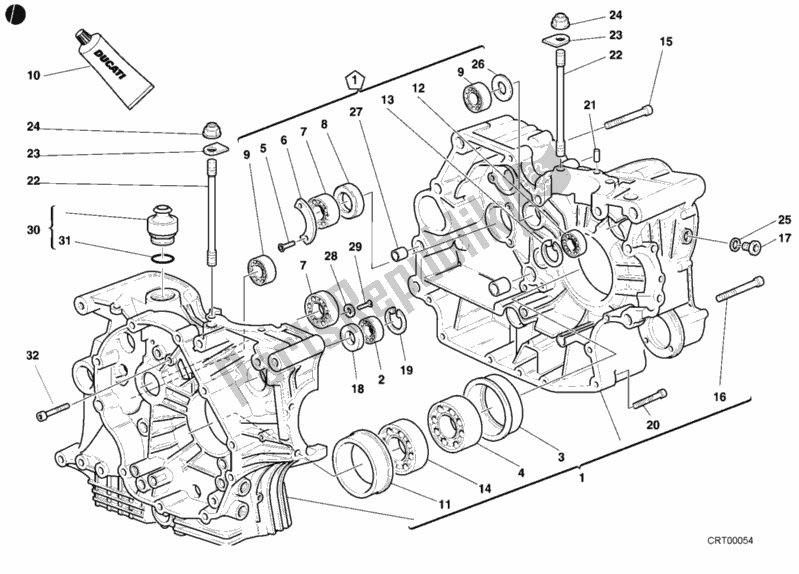 Tutte le parti per il Carter del Ducati Superbike 996 2001