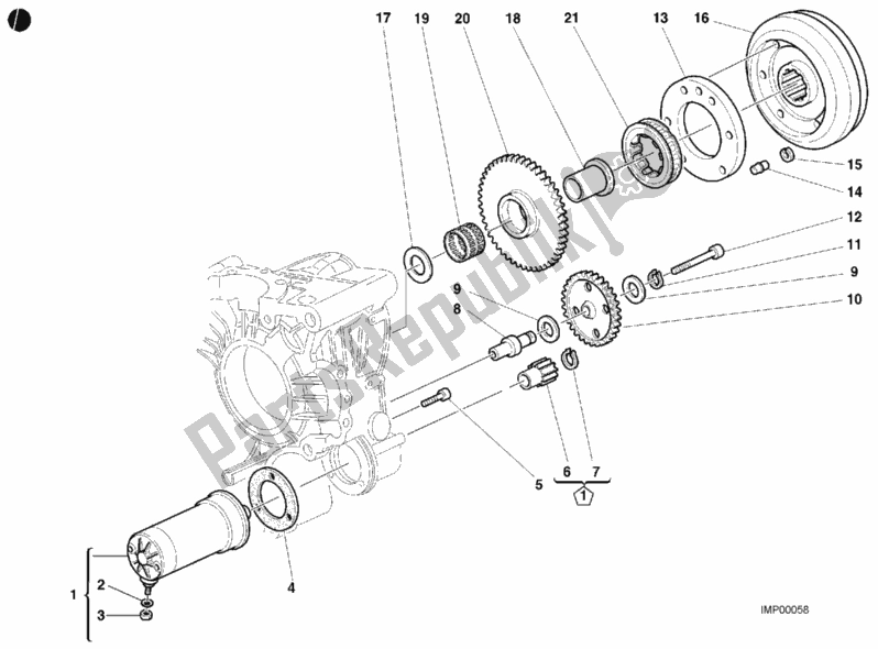 Tutte le parti per il Motore Di Avviamento del Ducati Superbike 996 2001