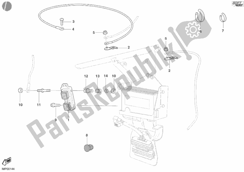 Tutte le parti per il Unità Di Controllo Motore del Ducati Superbike 998 2002