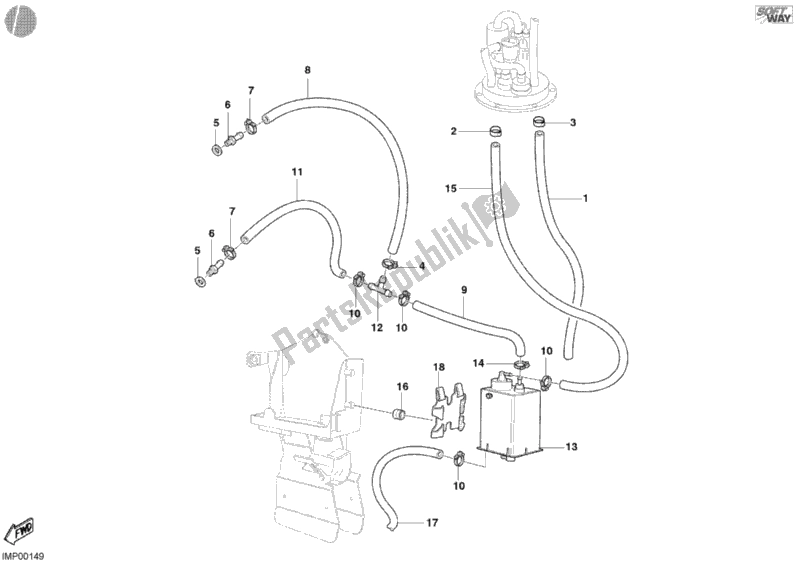 Todas las partes para Filtro De Frasco Ee. De Ducati Superbike 998 2002