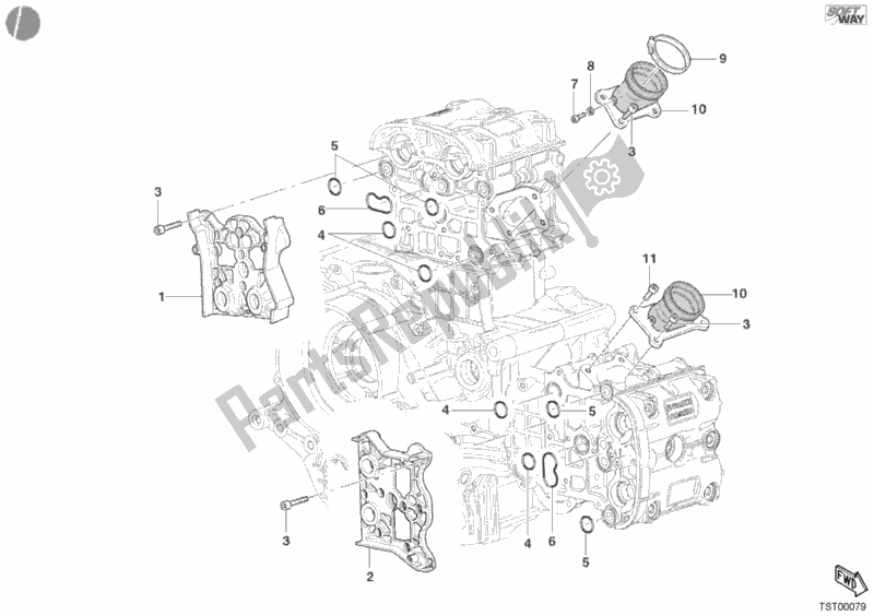 Todas las partes para Colector De Admisión de Ducati Superbike 998 2002