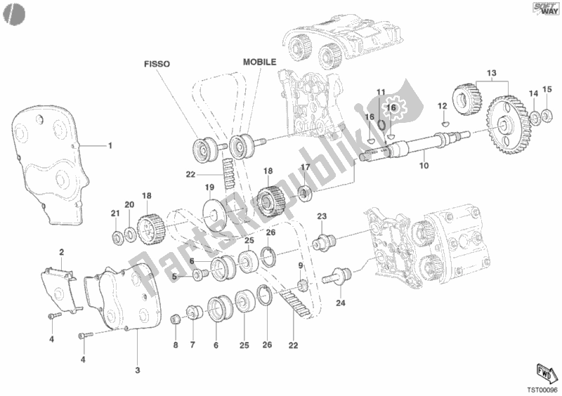 Todas las partes para Correa Dentada de Ducati Superbike 998 2002