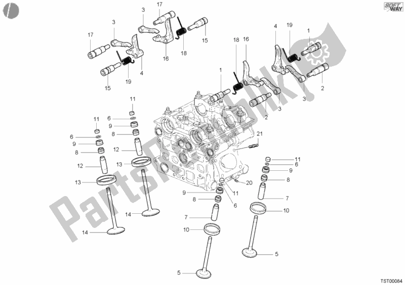 Tutte le parti per il Valvola del Ducati Superbike 998 2003