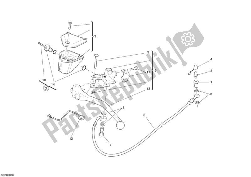 Todas las partes para Cilindro Maestro Del Embrague de Ducati Superbike 999 2003