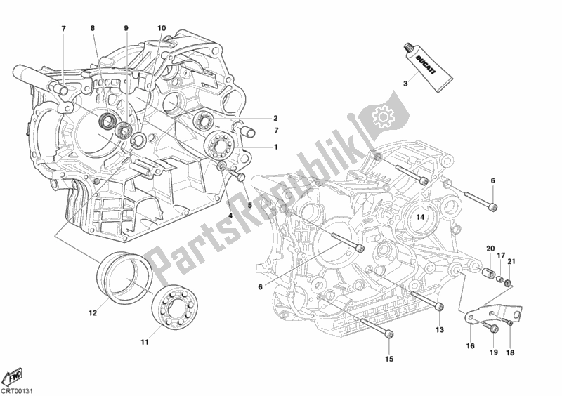 Toutes les pièces pour le Roulements De Carter du Ducati Superbike 999 2004