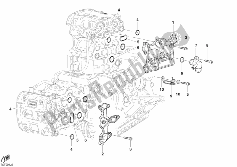 Todas las partes para Cubre La Cabeza de Ducati Superbike 999 2004